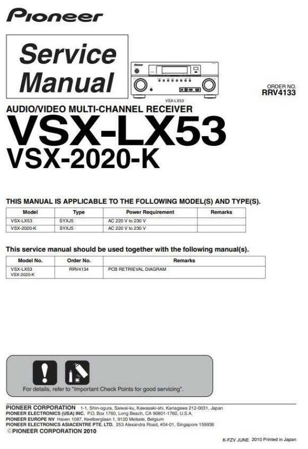 VSX-LX53, VSX-2020-K_RRV4133